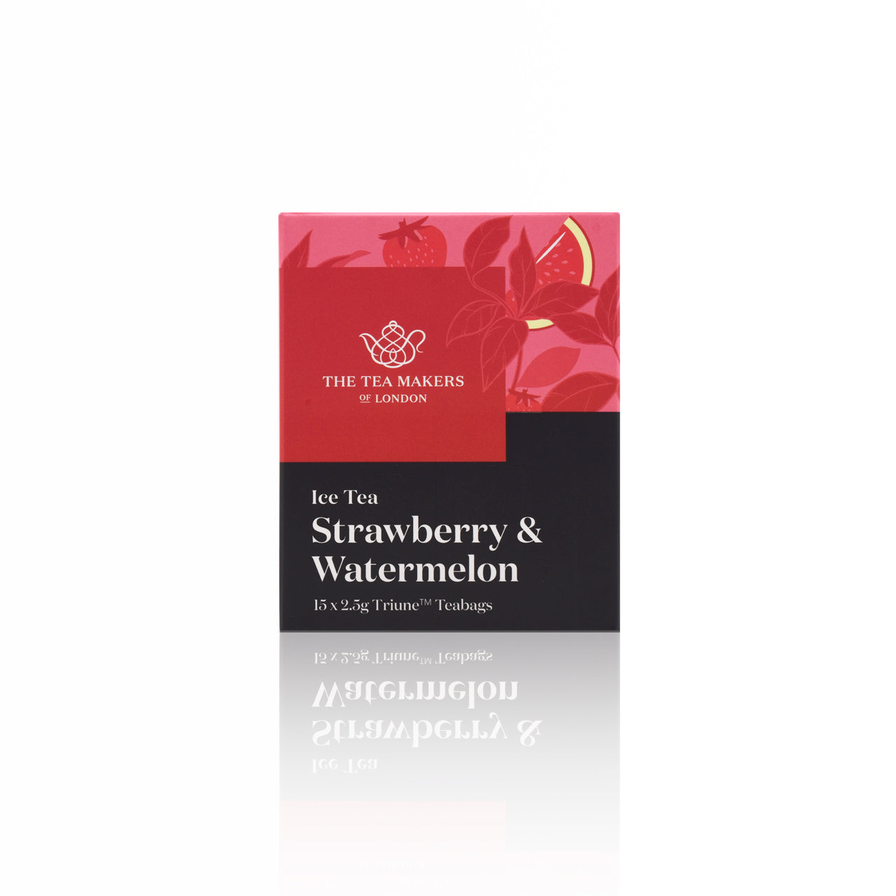 Strawberry and watermelon ice tea packaging