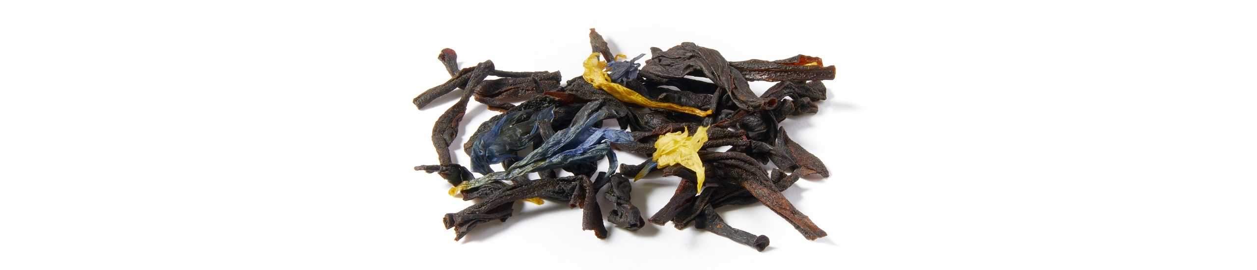 A collection of Earl Grey tea leaves, ideal as a breakfast tea