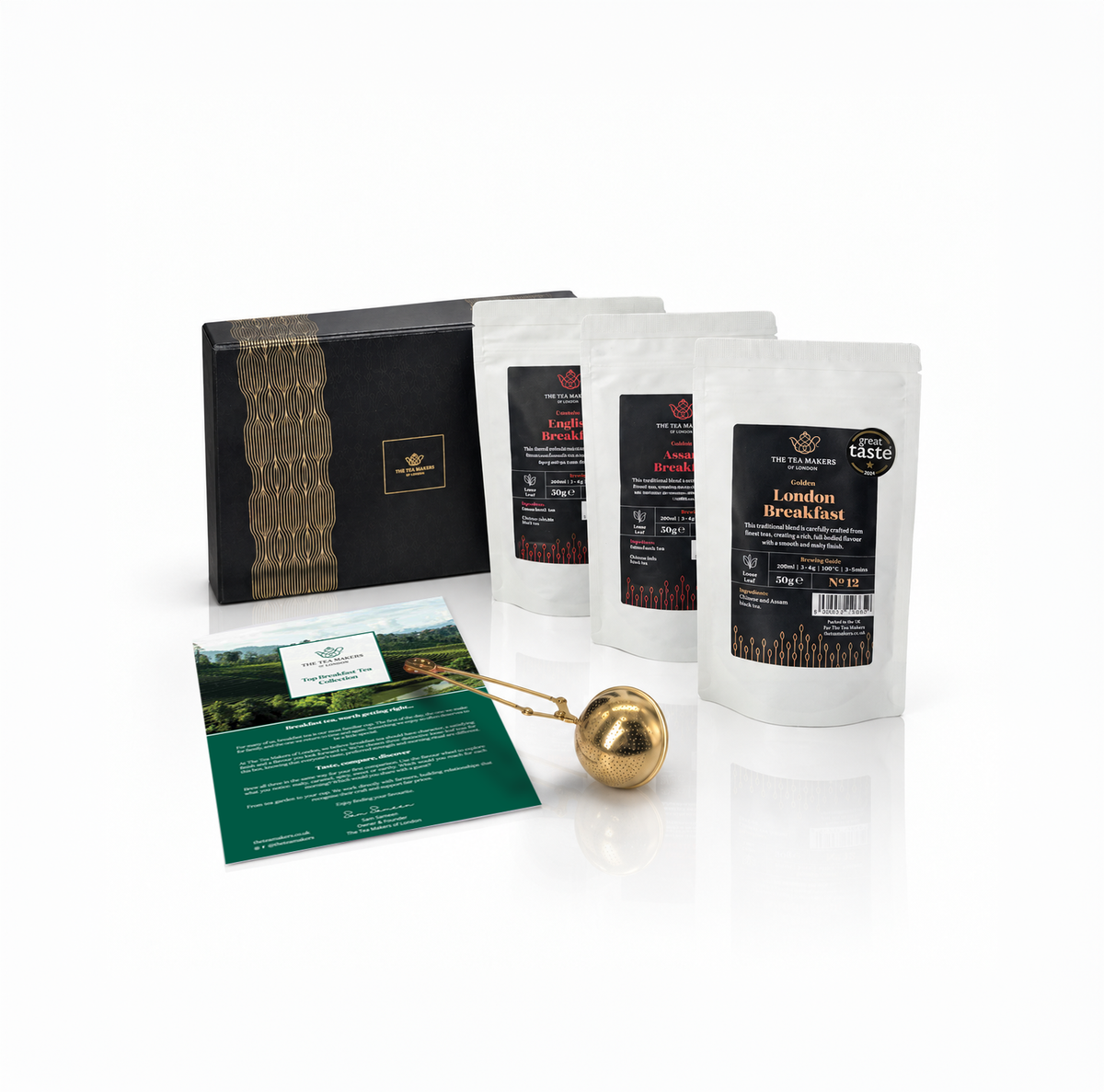 Geschenkset mit Schokolade und Tee